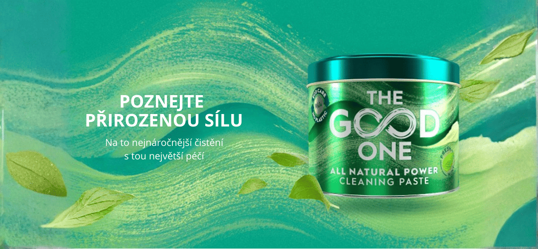 Astonish Přírodní čistící pasta The Good One Power s vůní máty 500g banner-2 (1)